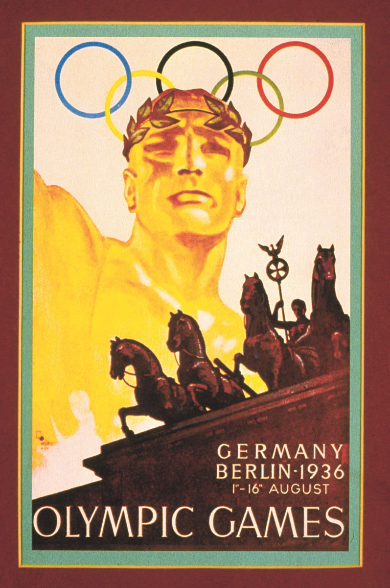The 1936 Olympic Games poster