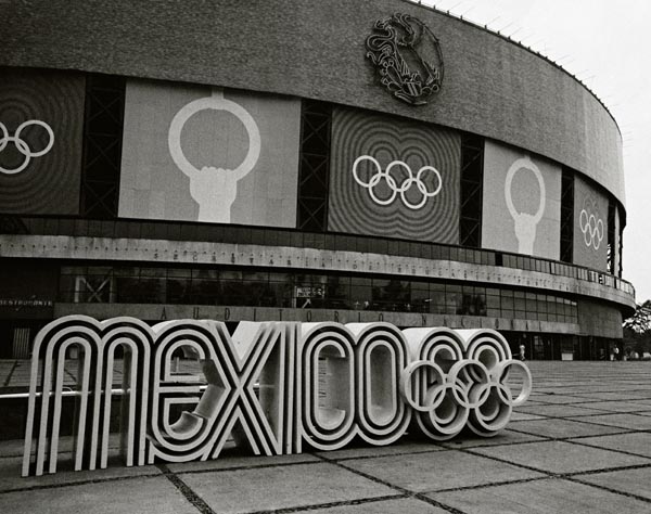 View of the stadium during the 1968 Olympic Games in Mexico