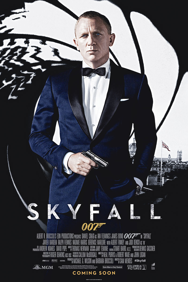 Poster for the James Bond movie Skyfall