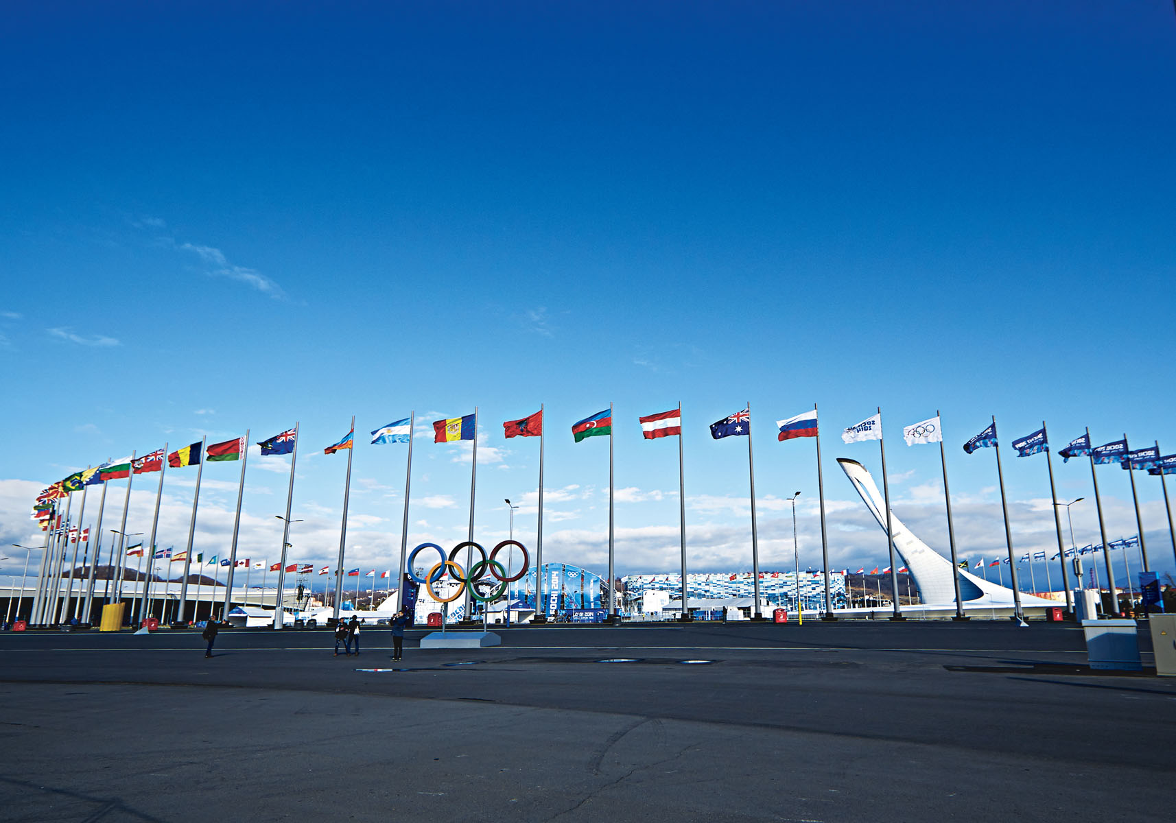 The Olympic stadium in Sochi, Russia