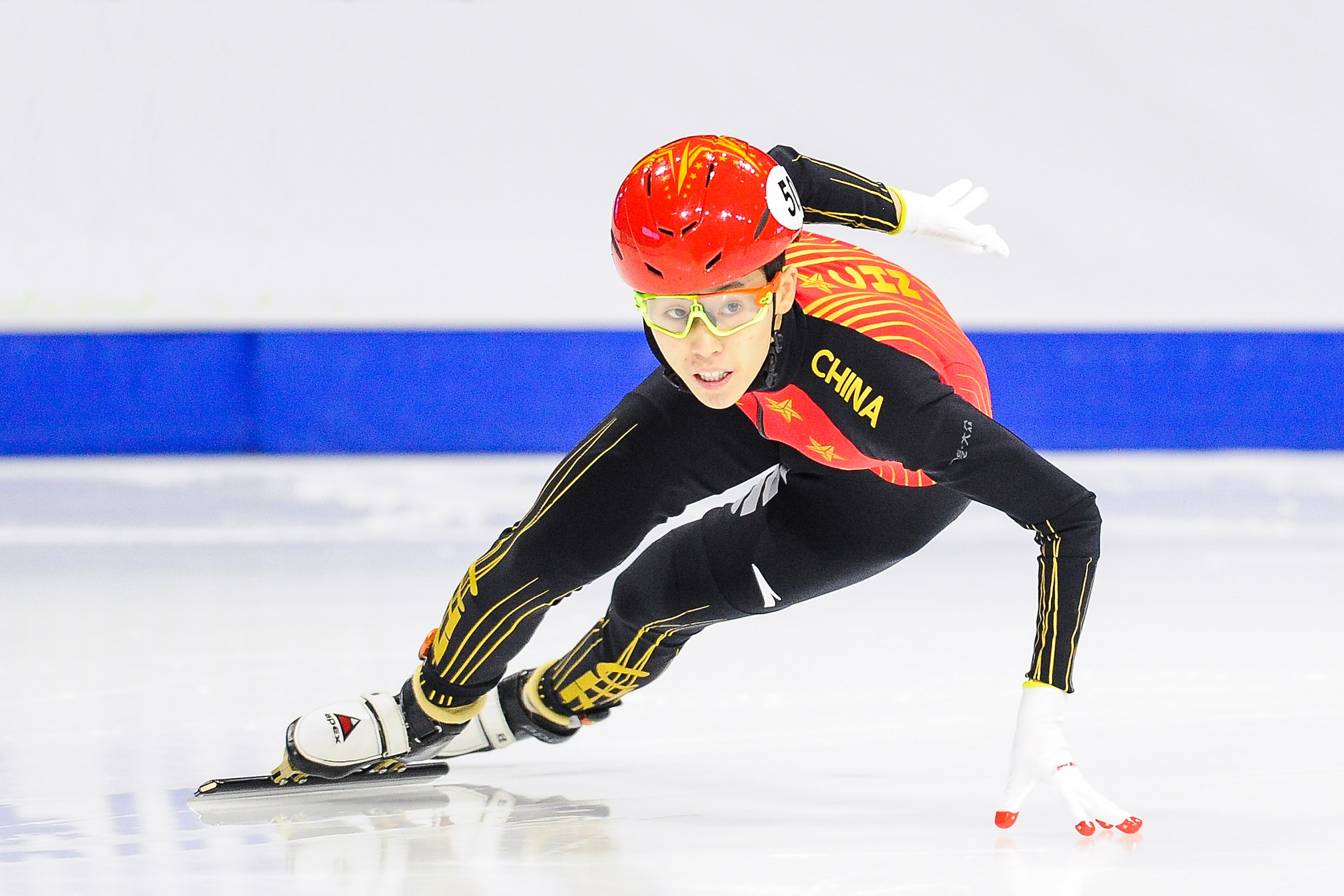 The Chinese speed skater Fan Kexin won 2 medals at Beijing