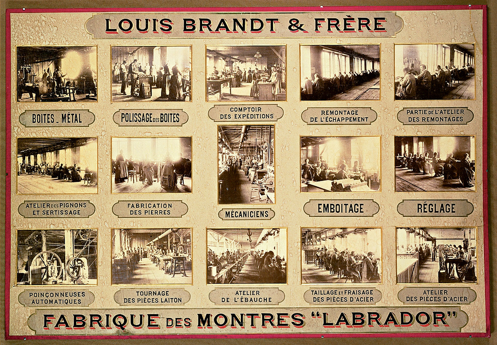 Produzione in serie dei calibri Louis Brandt & Fils