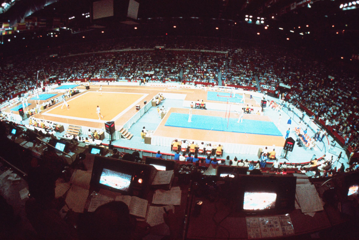 View of the gymnastics hall